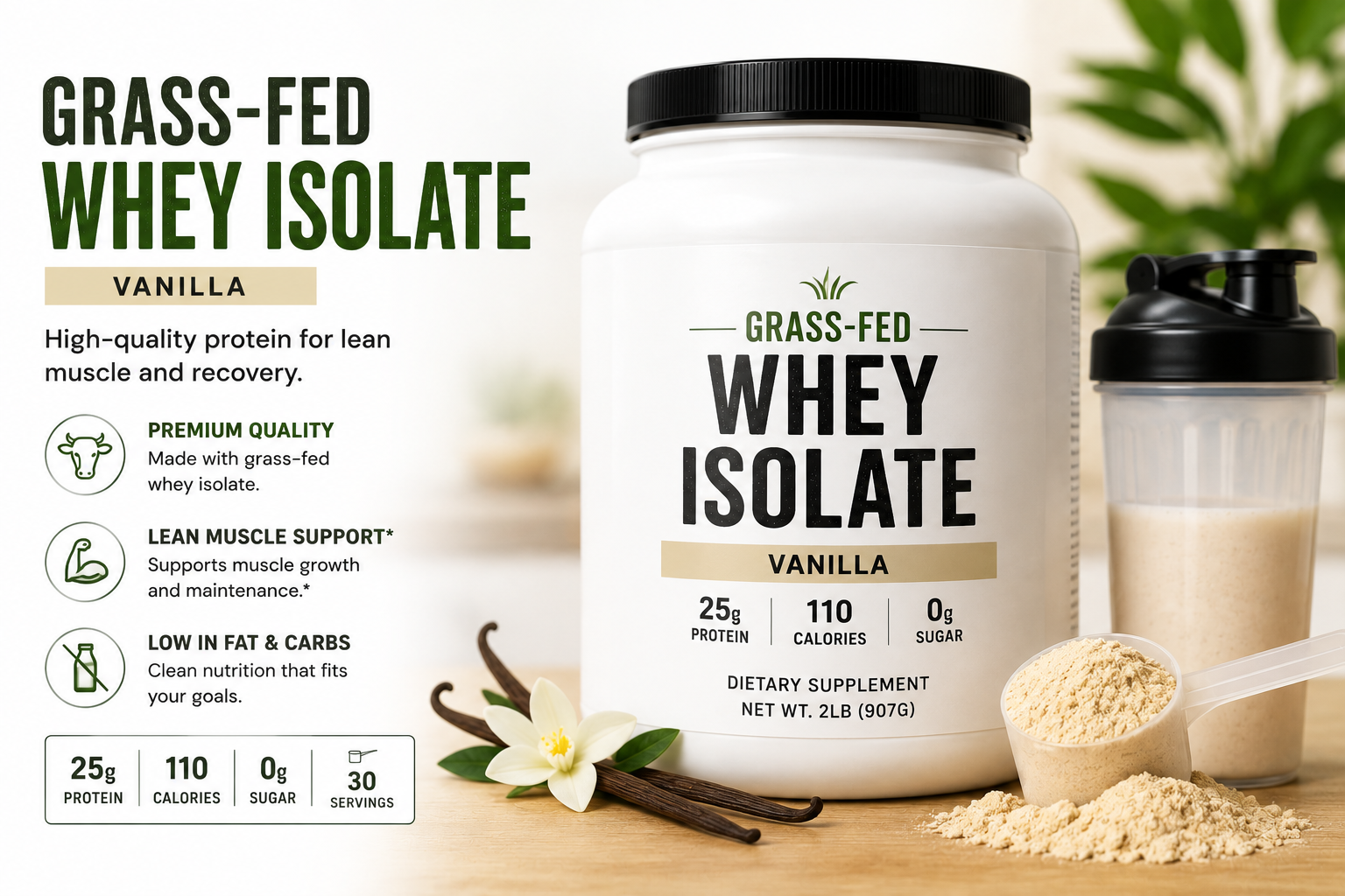 Grass-Fed Whey Isolate
